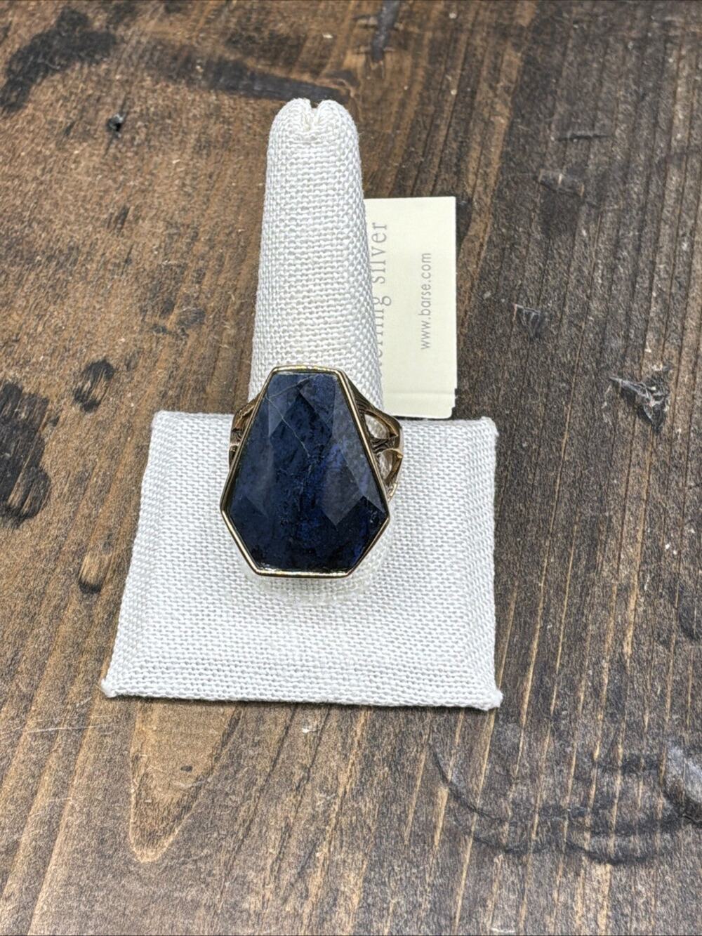 Barse Tula Ring- Dumortierite - Bronze-11.5-NWT